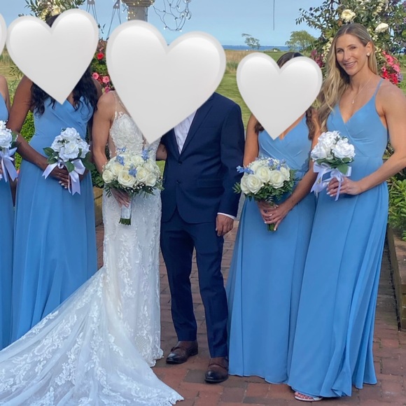 Azazie Davis Dress in Steel Blue - Picture 10 of 10